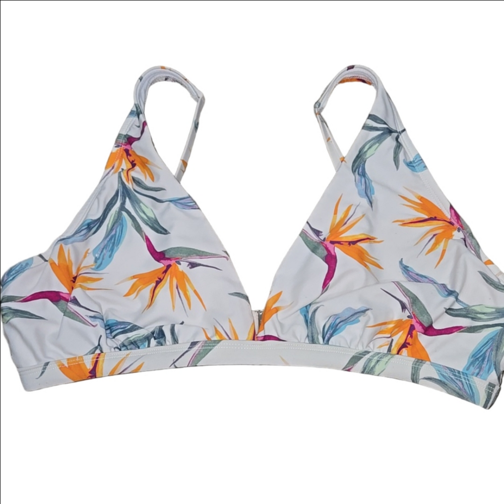 Floral Print Tropical Women's Swim Top